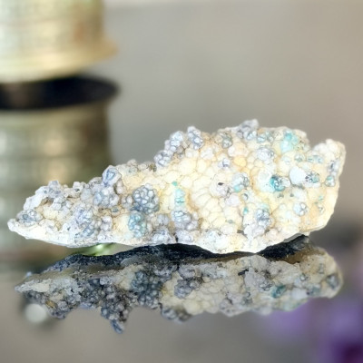 Chrysocolla Druzy on creamy matrix