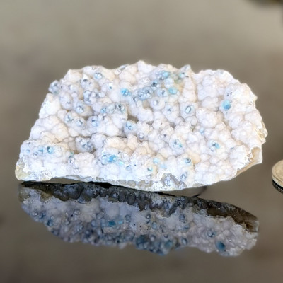 Chrysocolla Druzy on creamy matrix