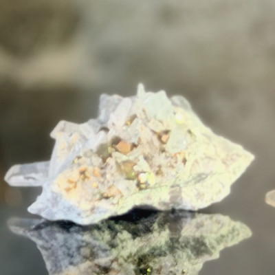 Rainbow Pyrite with Quartz on Matrix — Iridescent Peacock Pyrite Cluster | Peru