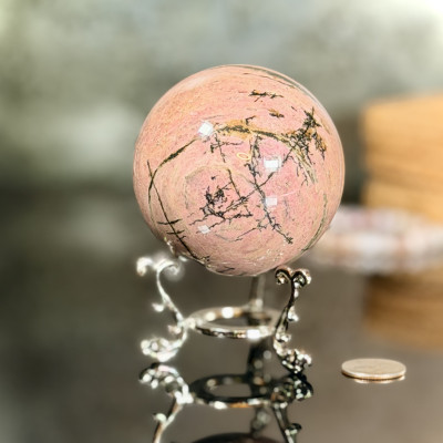 Rhodonite Sphere