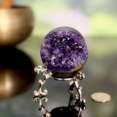Amethyst Druzy Sphere